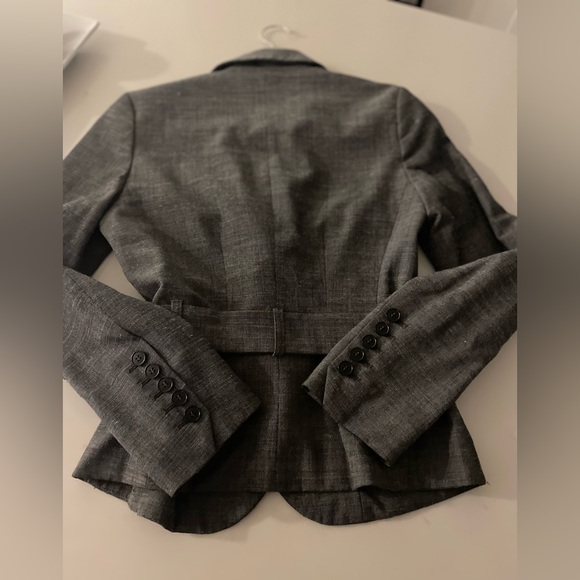 Ladies Mexx grey suit jacket w belt - Picture 3 of 6
